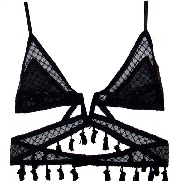 NEW EASTNWEST Label Solstice Bra in Shimmer Net - Picture 8 of 8